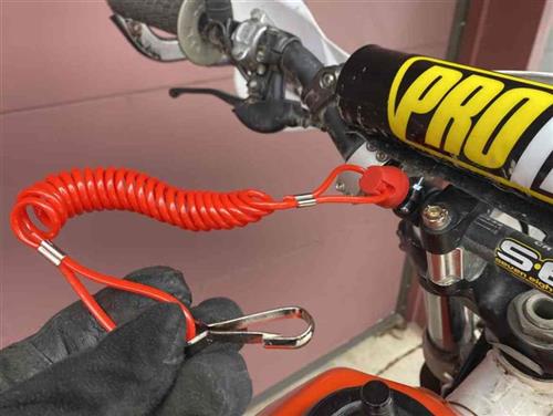 This tether will kill the engine if I should fall off the bike.